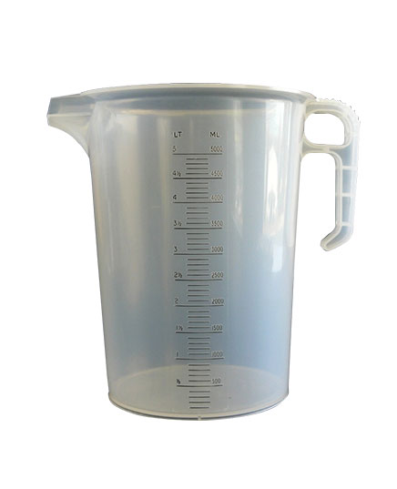MASOHARD - MEASURING JUG - 5LT - RAISED GRADUATIONS
